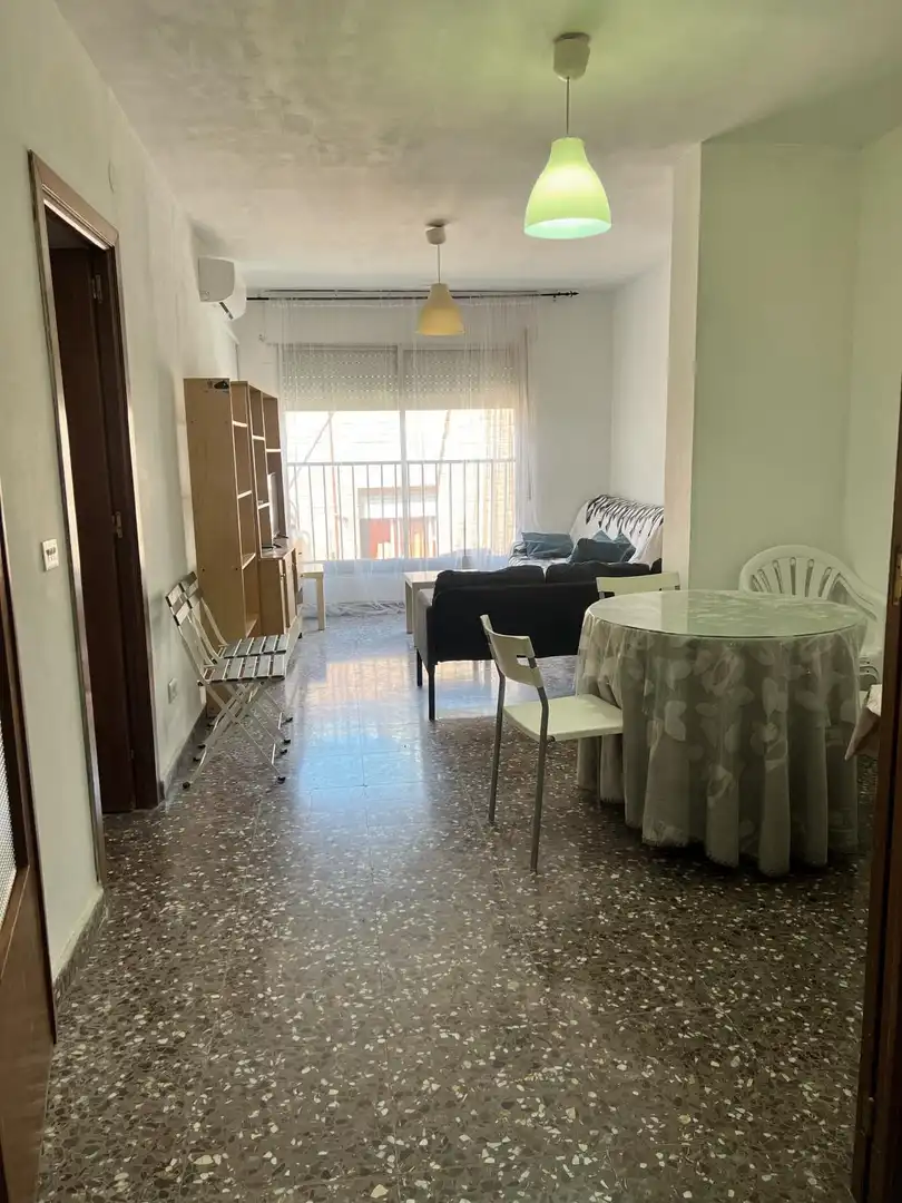Sala de estar de Piso de alquiler en Murcia con Aire acondicionado, Amueblado y Videoportero