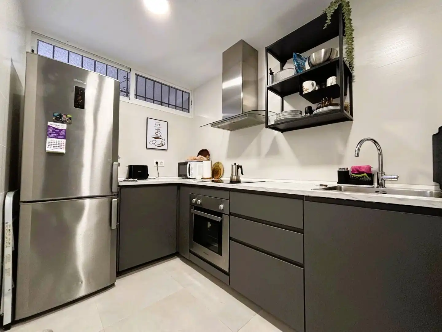 Kitchen of Flat for sale in Mijas  with Terrace, Swimming Pool and Balcony