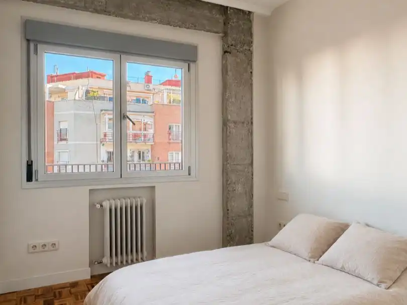 Flat for rent in Calle de Francos Rodríguez, 49, Bellas Vistas Bedroom of Flat for rent in Madrid with Air Conditioner, Heating and Parquet flooring