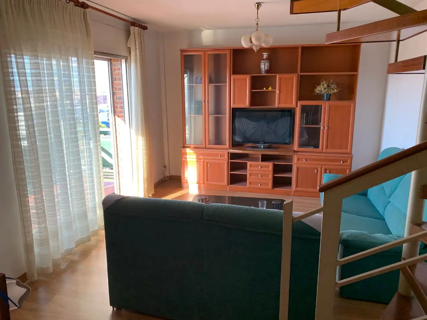 Living room of Flat for share in Madrid  with Heating, Terrace and Furnished