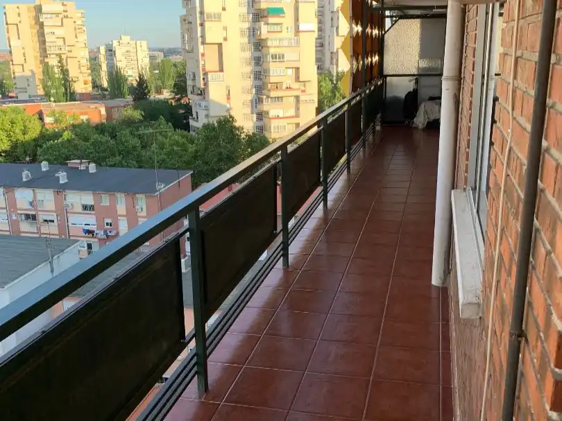 Balcony of Flat for share in Madrid  with Heating, Terrace and Furnished