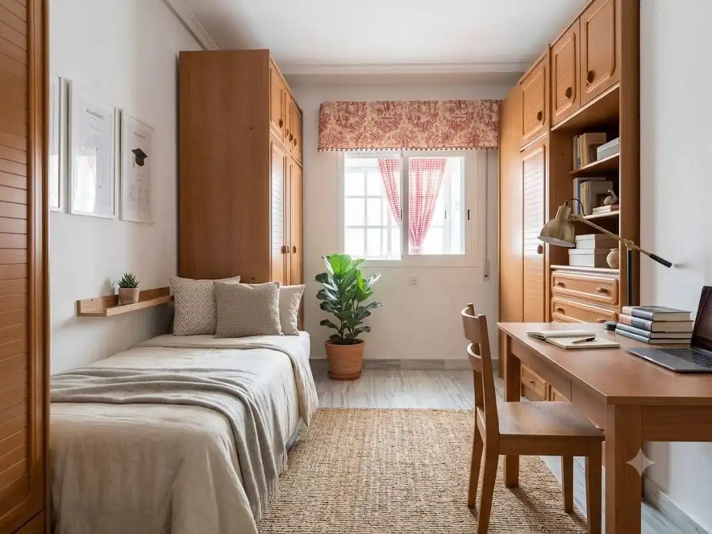 Attic for rent in Calle Fernández de Ribera, 44, Ciudad Jardín Bedroom of Attic for rent in Sevilla with Heating, Terrace and Furnished