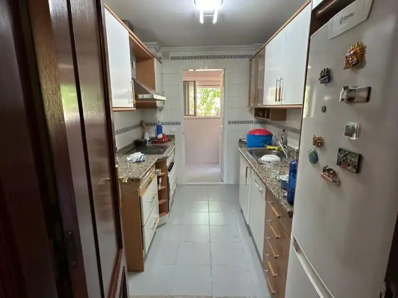 Kitchen of Flat for rent in Sevilla  with Air Conditioner, Heating and Furnished