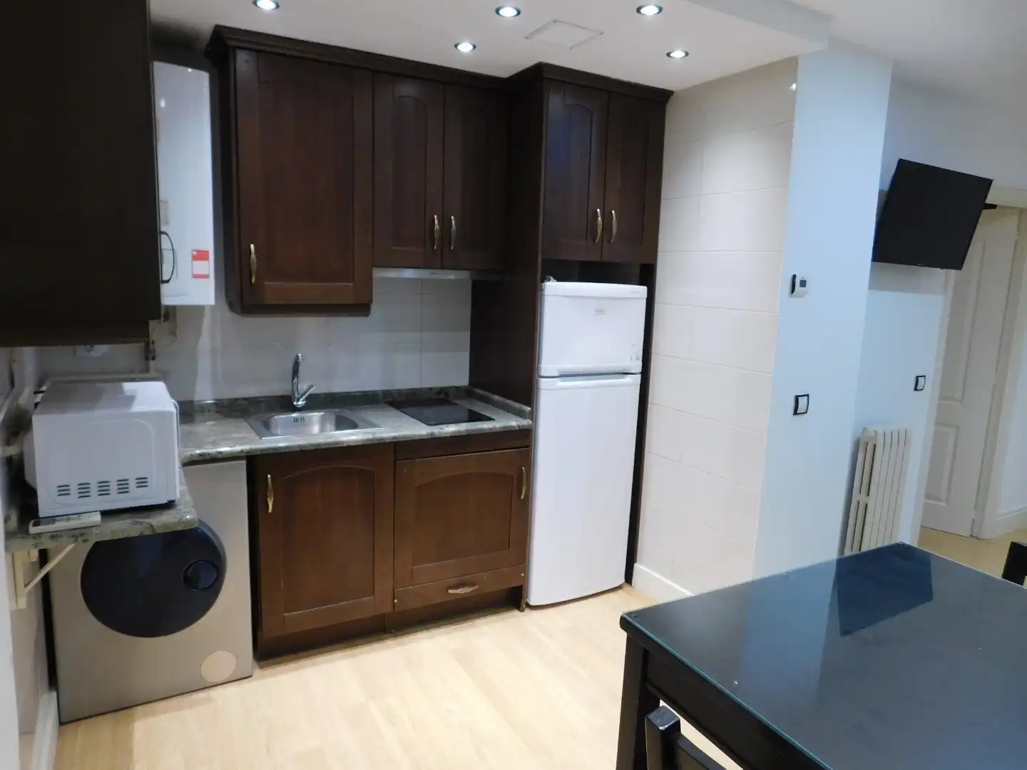 Cocina de Piso de alquiler en Zaragoza con Aire acondicionado, Calefacción y Parquet