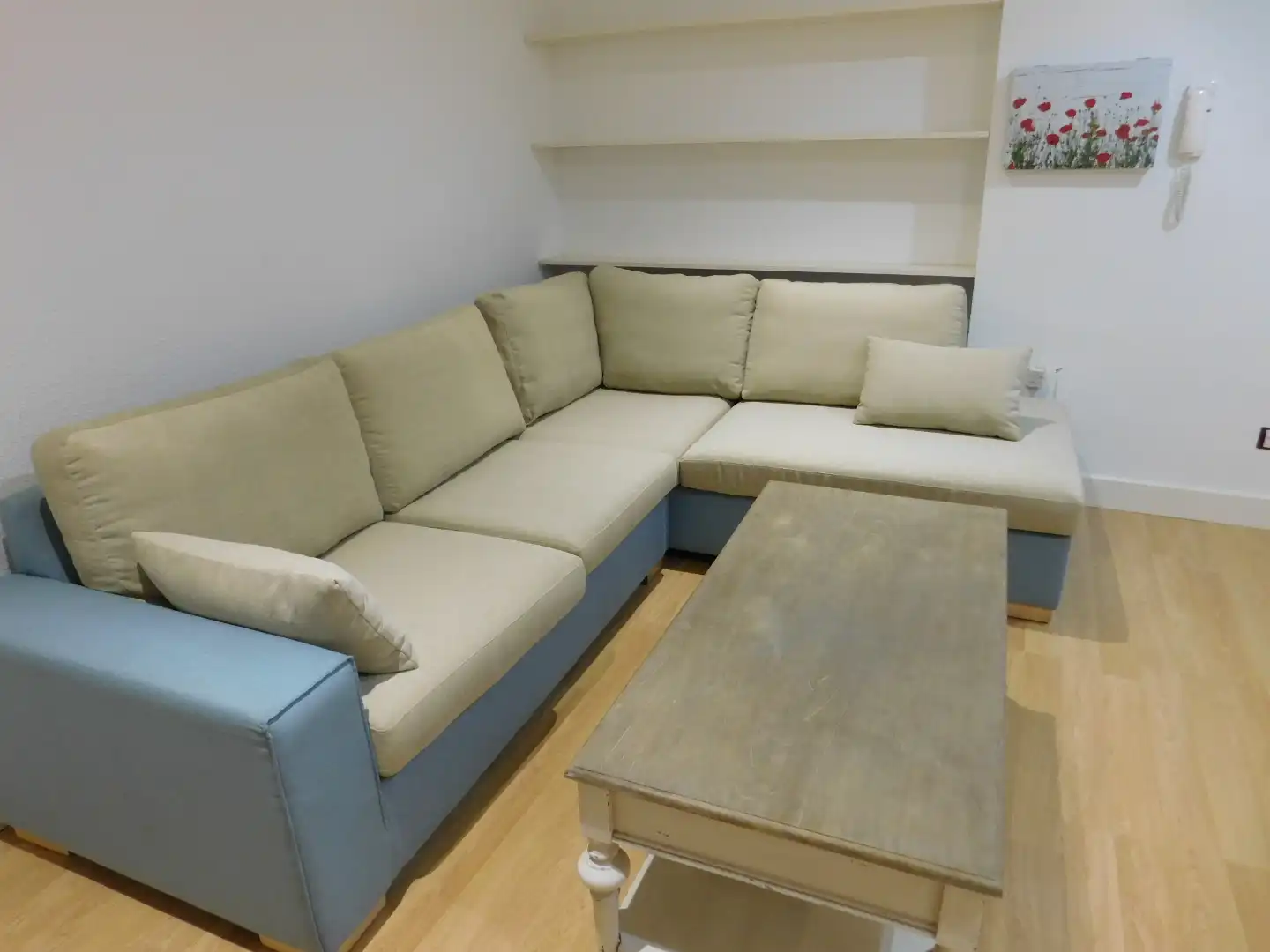 Sala de estar de Piso de alquiler en Zaragoza con Aire acondicionado, Calefacción y Parquet