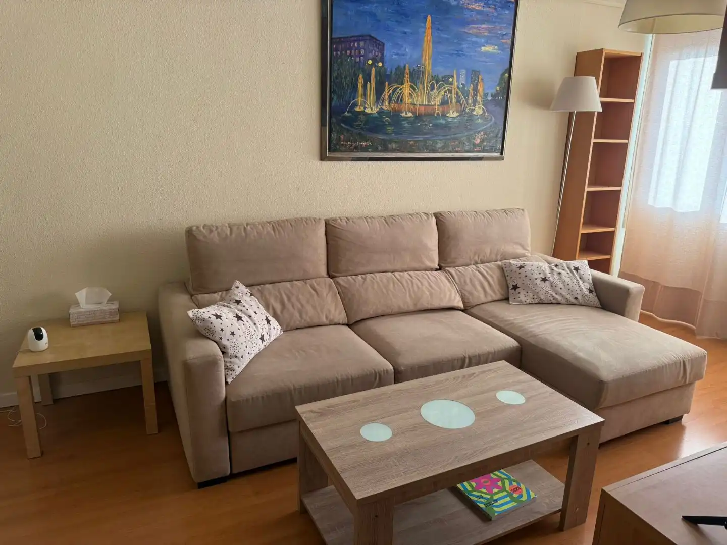 Sala de estar de Piso de alquiler en Madrid con Aire acondicionado, Calefacción y Parquet