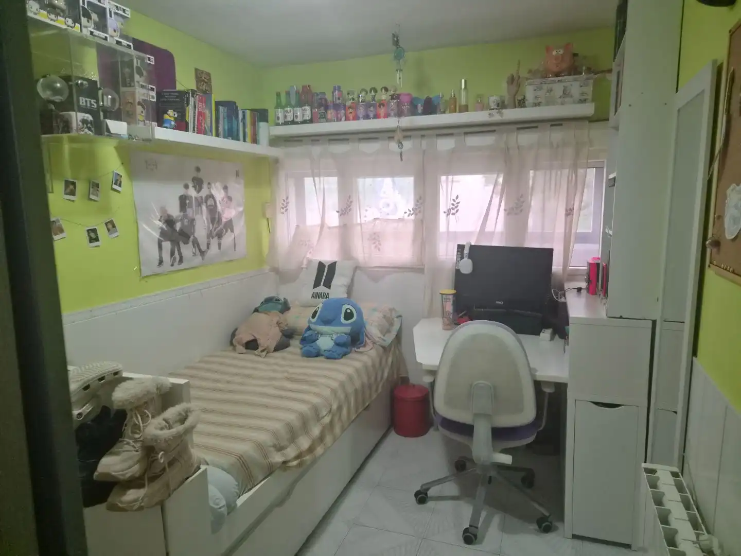 Schlafzimmer von Wohnung zum Verkauf in  Madrid Capital mit Klimaanlage und Terrasse