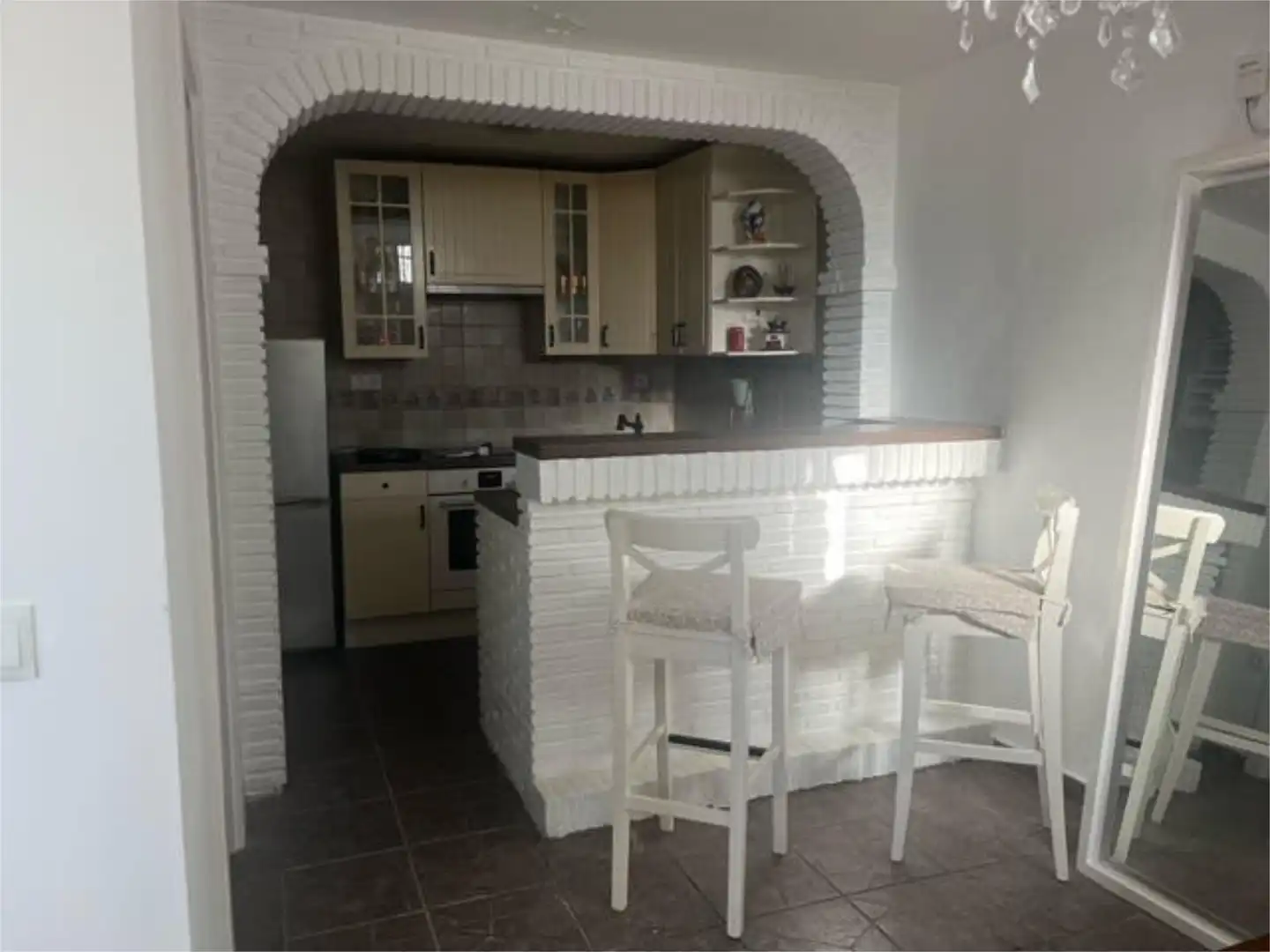 Loft de alquiler en San Alberto - La Alcubilla - Florisol Cocina de Loft de alquiler en Málaga con Amueblado