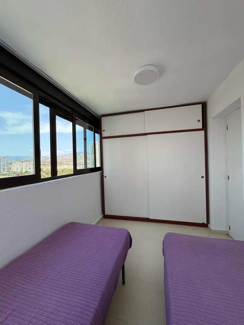 Schlafzimmer von Wohnung zur Miete in Finestrat mit Klimaanlage, Privatgarten und Schwimmbad