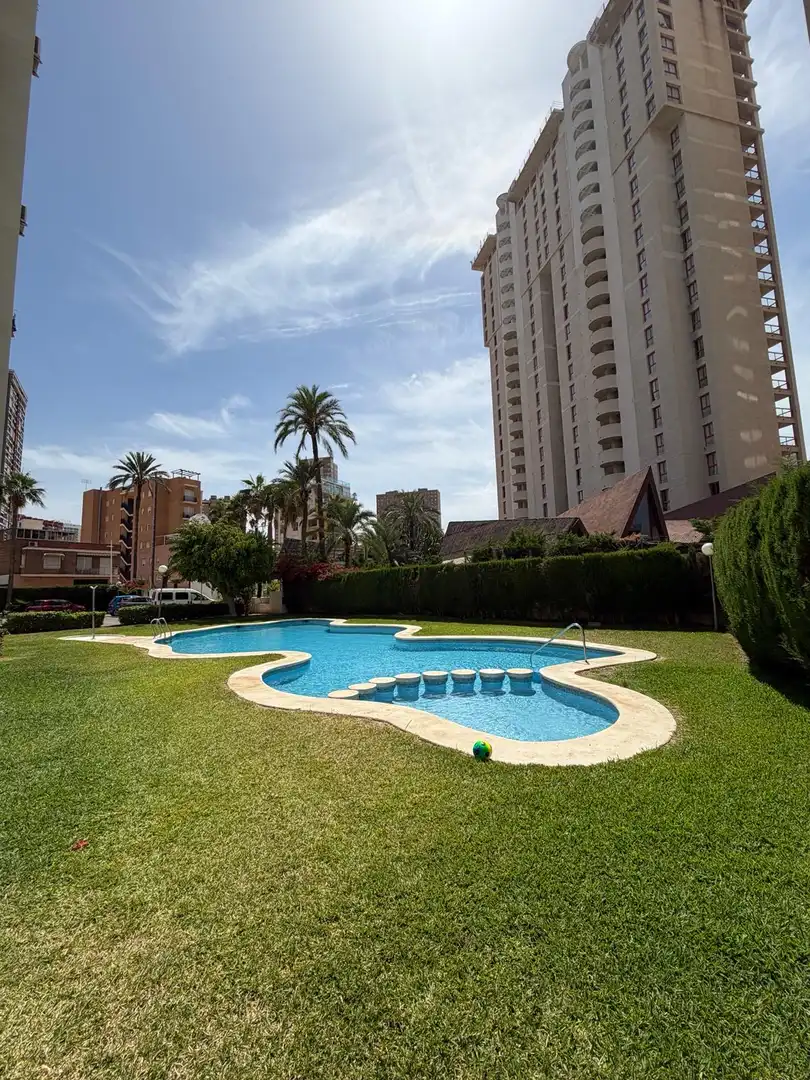Schwimmbecken von Wohnung zur Miete in Finestrat mit Klimaanlage, Privatgarten und Schwimmbad