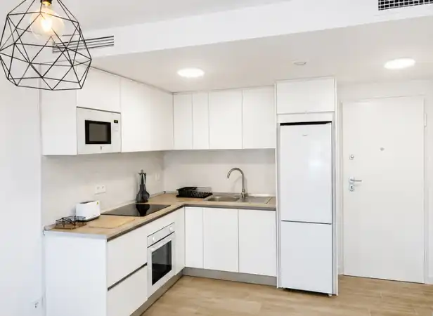 Flat for rent in Avenida de la Marina Española, 26, La Flota Kitchen of Flat for rent in Murcia with Air Conditioner, Heating and Private garden