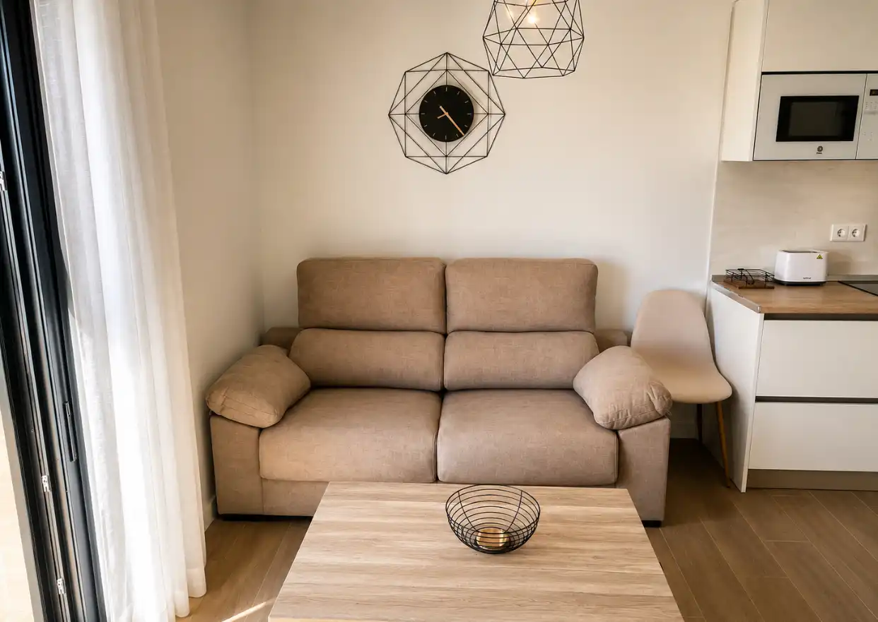 Flat for rent in Avenida de la Marina Española, 26, La Flota Living room of Flat for rent in Murcia with Air Conditioner, Heating and Private garden
