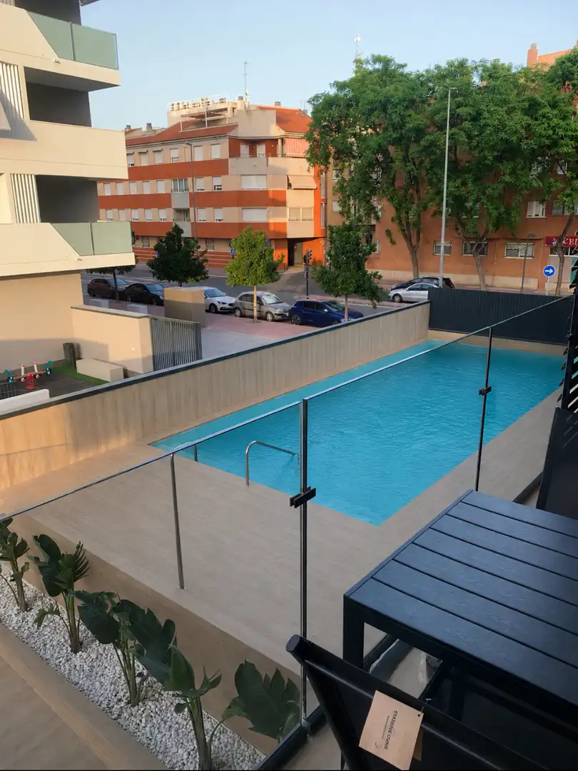 Flat for rent in Avenida de la Marina Española, 26, La Flota Swimming pool of Flat for rent in Murcia with Air Conditioner, Heating and Private garden
