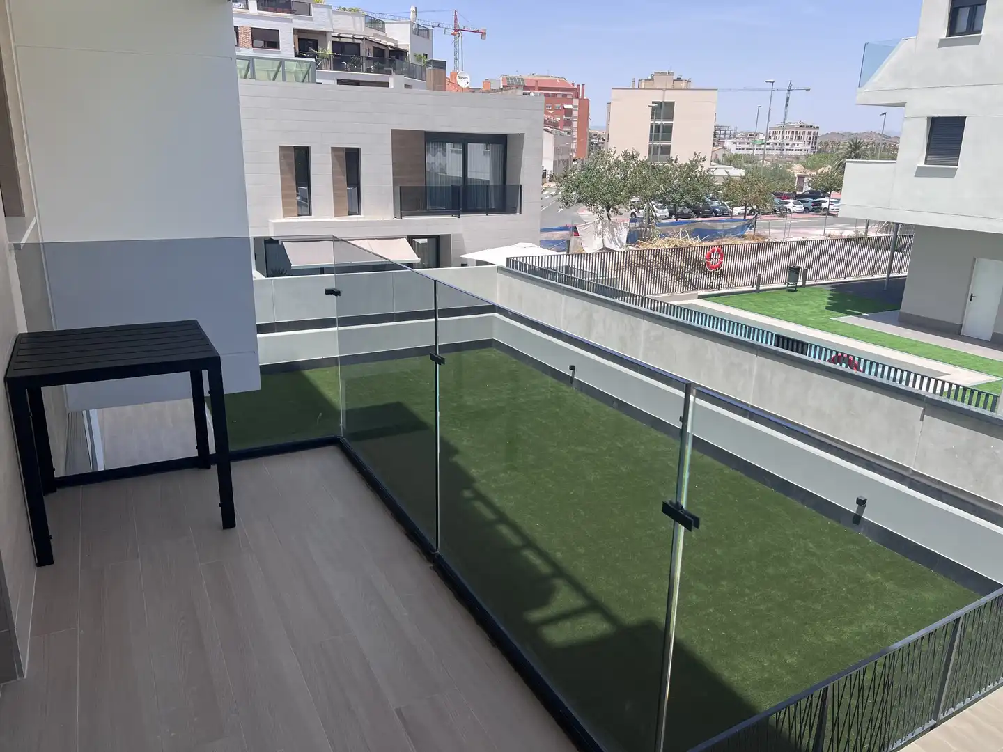 Flat for rent in Avenida de la Marina Española, 26, La Flota Terrace of Flat for rent in Murcia with Air Conditioner, Heating and Private garden