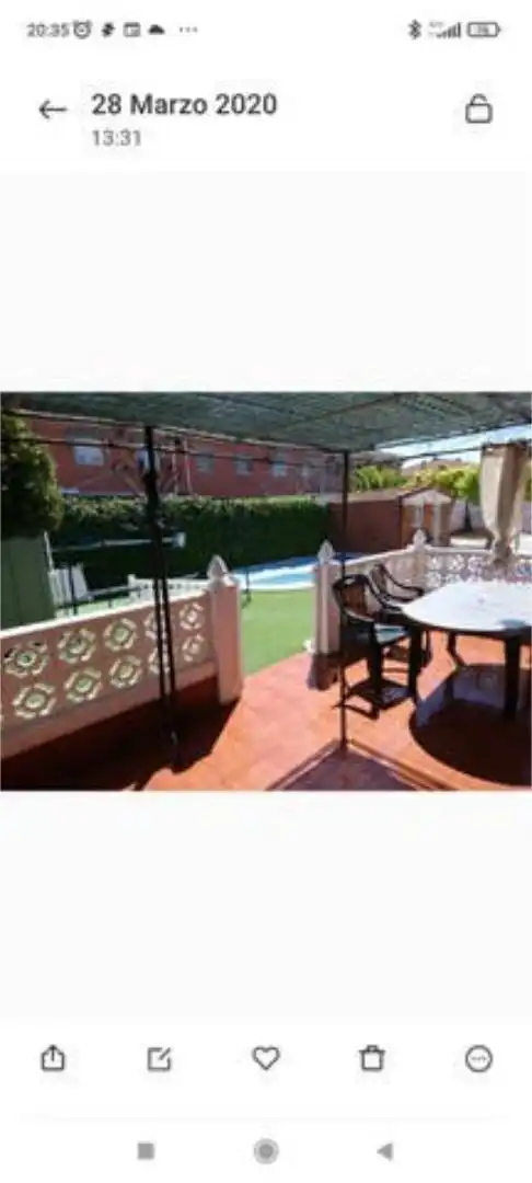 Terraza de Casa adosada de alquiler en Villanueva de la Torre con Calefacción, Jardín privado y Terraza