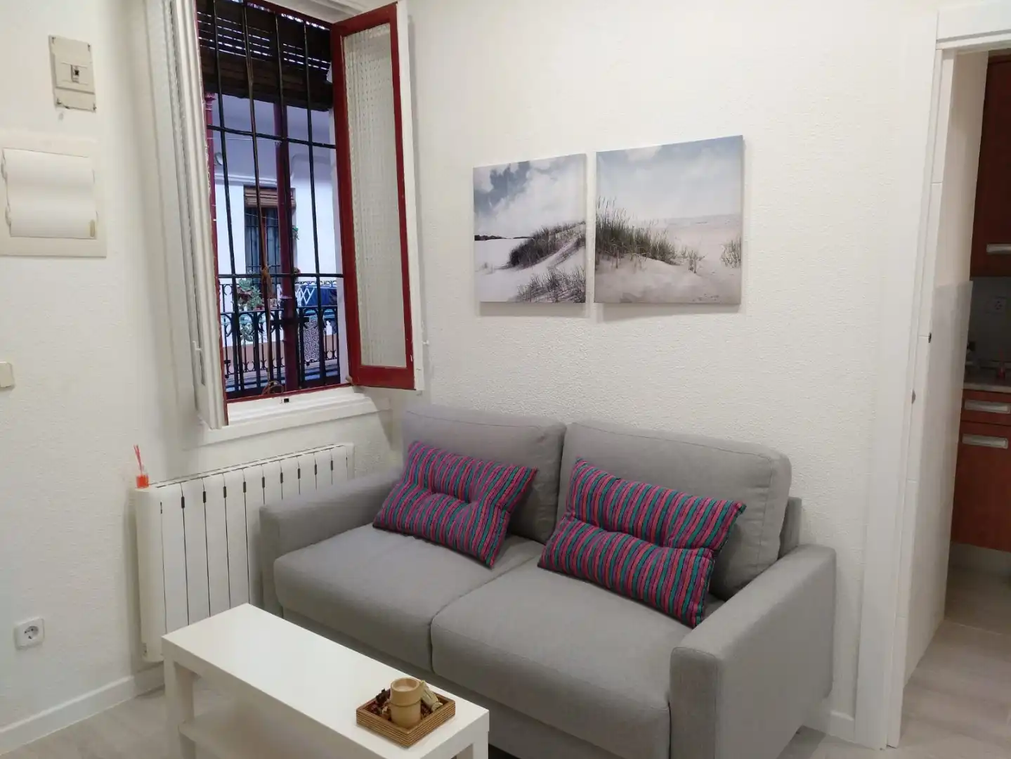 Sala de estar de Piso en venta en  Madrid Capital con Aire acondicionado