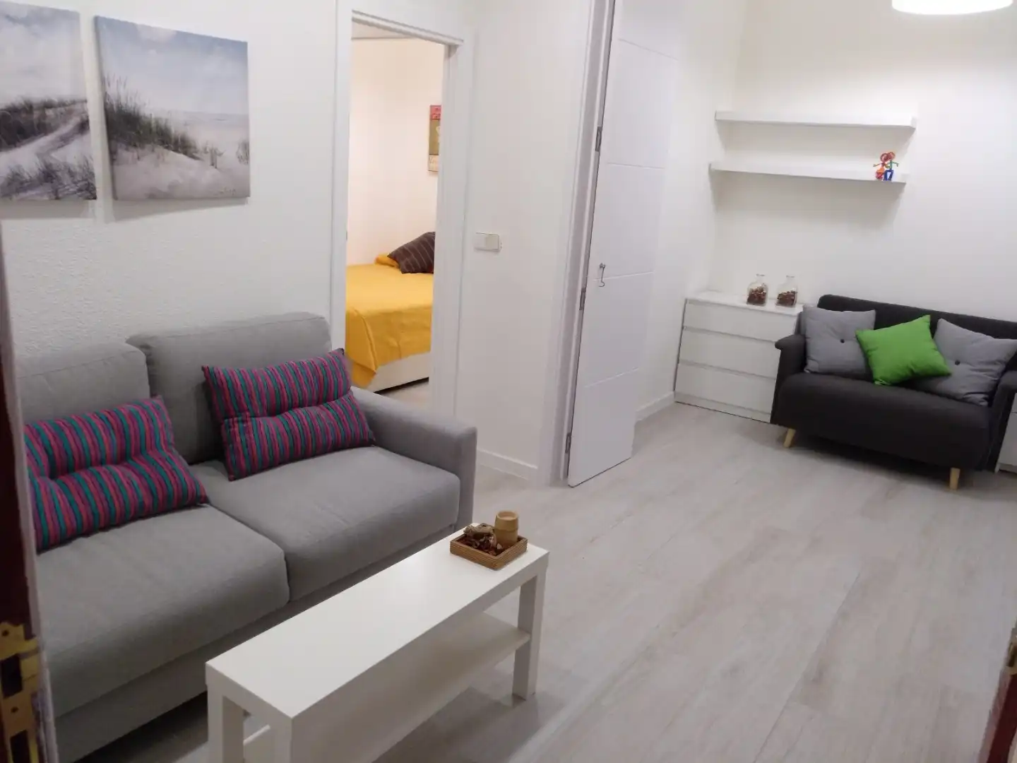 Sala de estar de Piso en venta en  Madrid Capital con Aire acondicionado