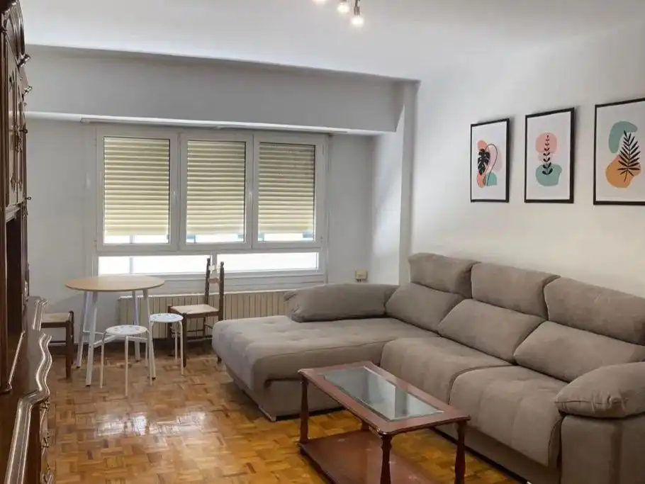 Flat for rent in Ronda das Mercedes, 48, San Roque - As Fontiñas Living room of Flat for rent in Lugo with Heating, Terrace and Furnished