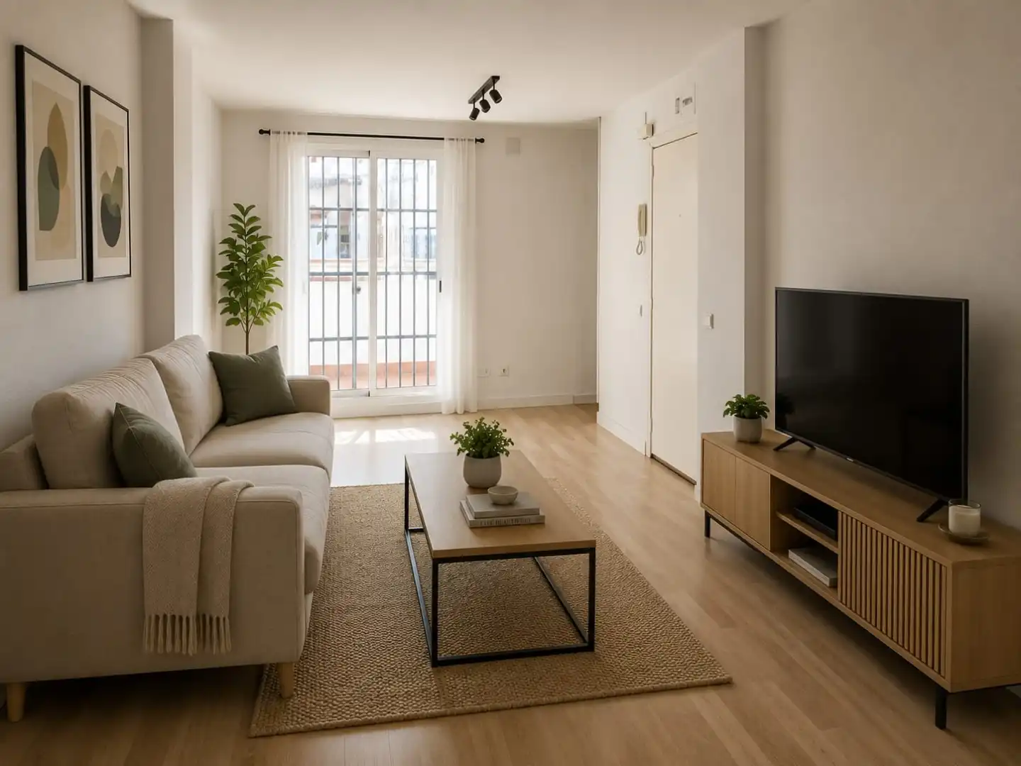 Dachboden zum Verkauf in Calle del Amparo, 41, Embajadores - Lavapiés Wohnzimmer von Dachboden zum Verkauf in Madrid Capital mit Klimaanlage und Terrasse