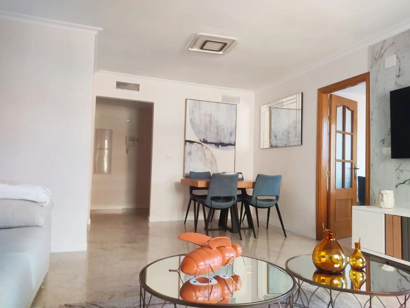 Dining room of Flat for rent in Roquetas de Mar  with Air Conditioner, Heating and Terrace
