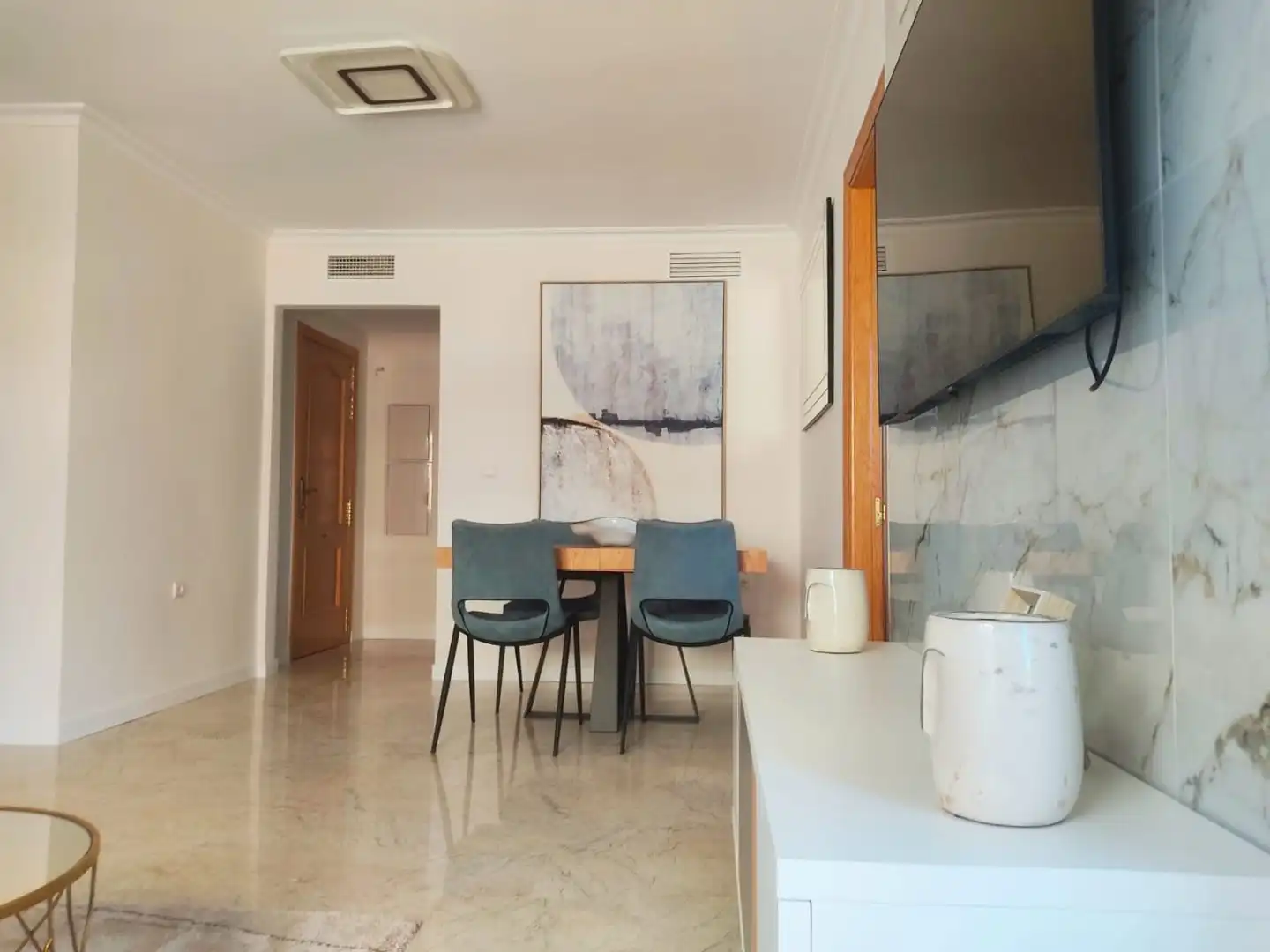 Dining room of Flat for rent in Roquetas de Mar  with Air Conditioner, Heating and Terrace