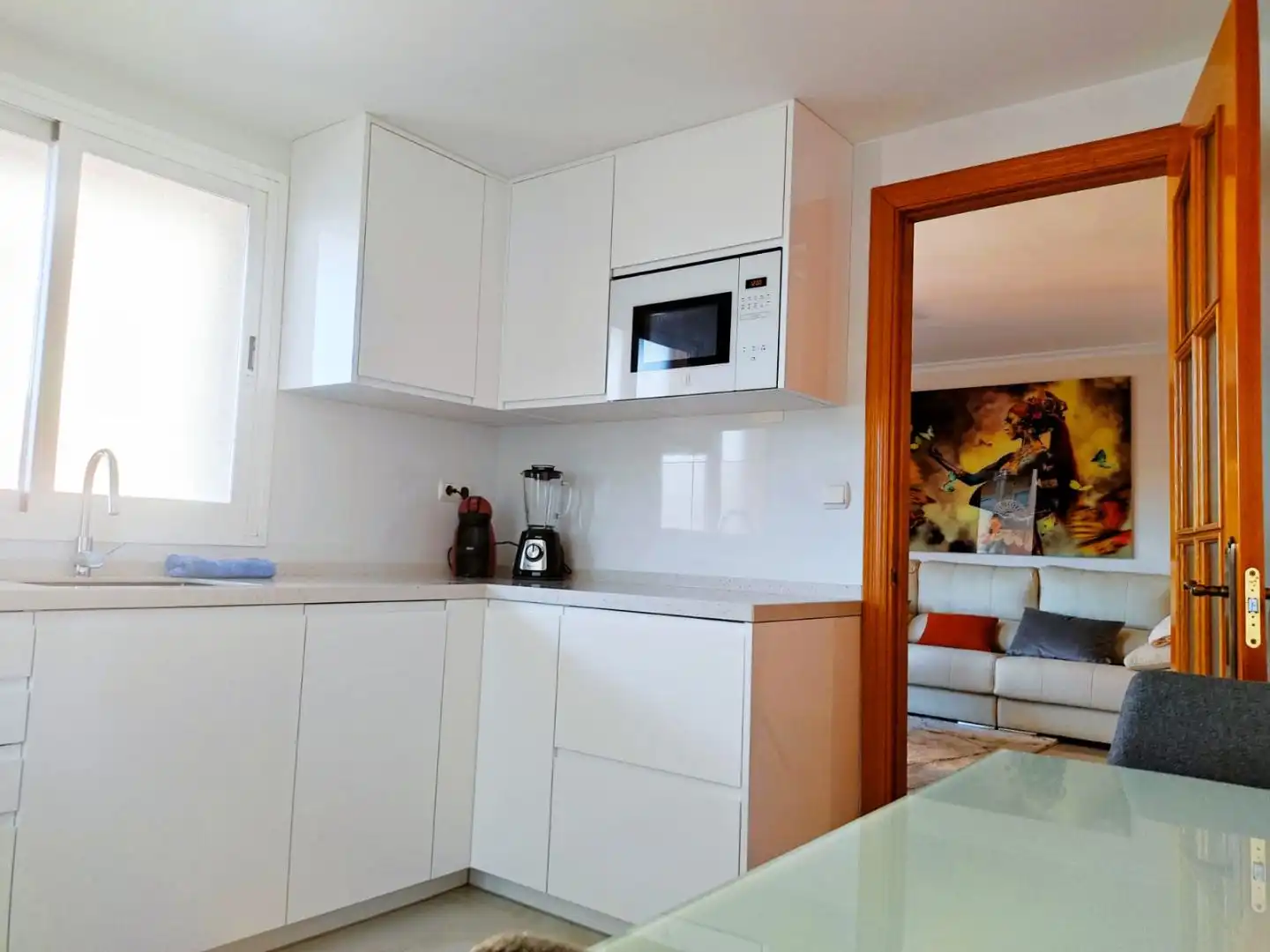 Kitchen of Flat for rent in Roquetas de Mar  with Air Conditioner, Heating and Terrace