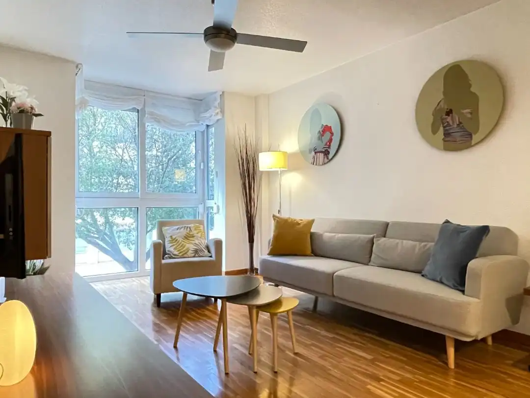 Flat for rent in Calle Jumilla, 16, El Carmen Living room of Flat for rent in Murcia with Air Conditioner, Heating and Parquet flooring