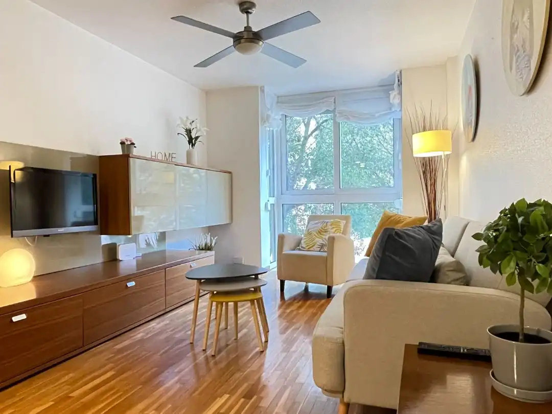 Flat for rent in Calle Jumilla, 16, El Carmen Living room of Flat for rent in Murcia with Air Conditioner, Heating and Parquet flooring