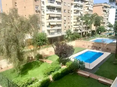 Exterior view of Flat for sale in Málaga Capital  with Terrace and Swimming Pool