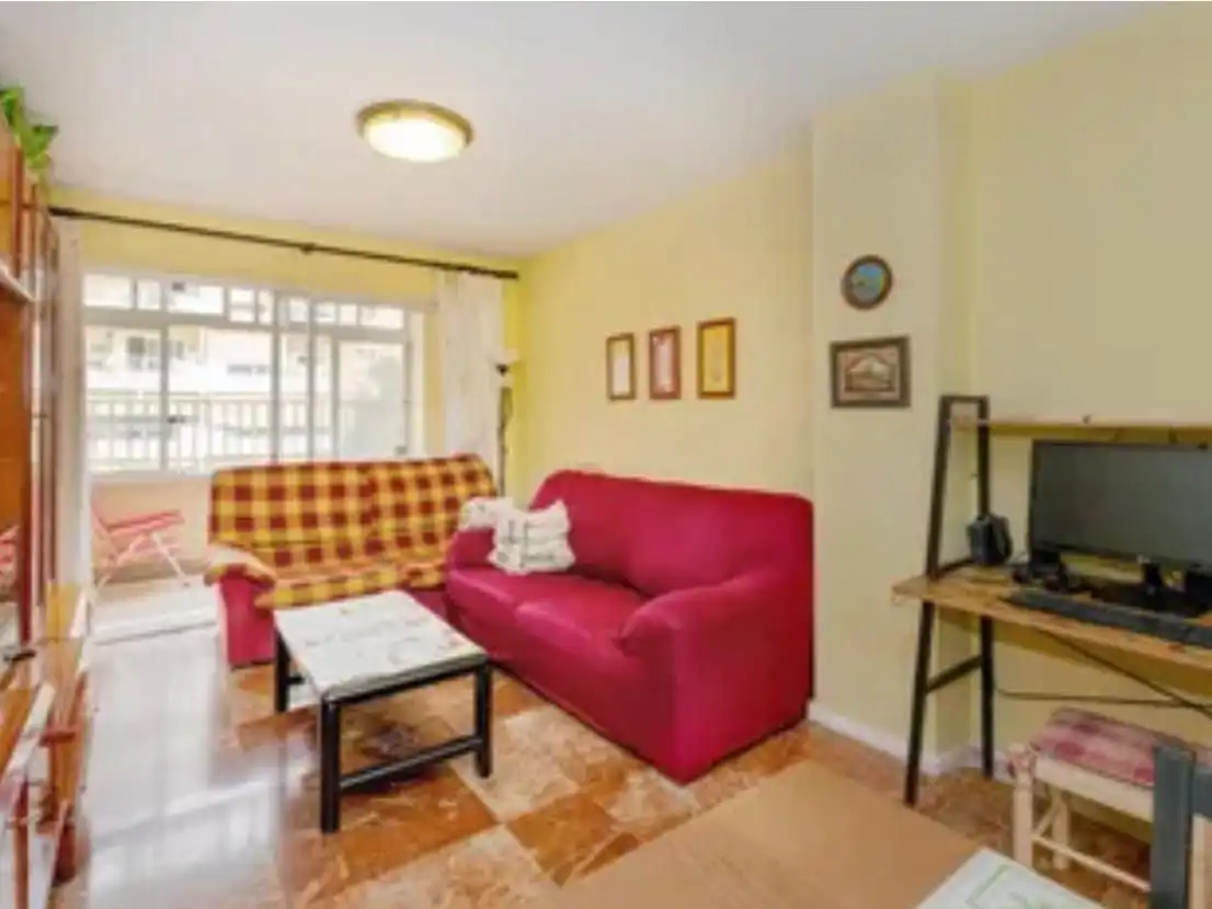 Living room of Flat for sale in Málaga Capital  with Terrace and Swimming Pool