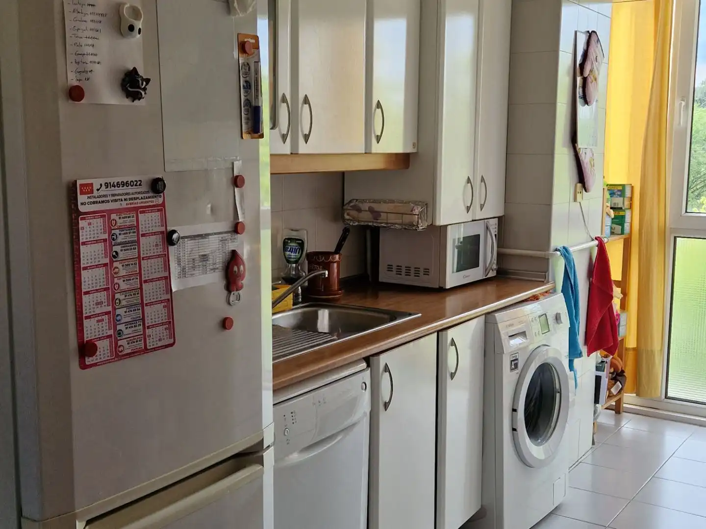 Cocina de Piso de alquiler en Madrid con Aire acondicionado, Calefacción y Jardín privado
