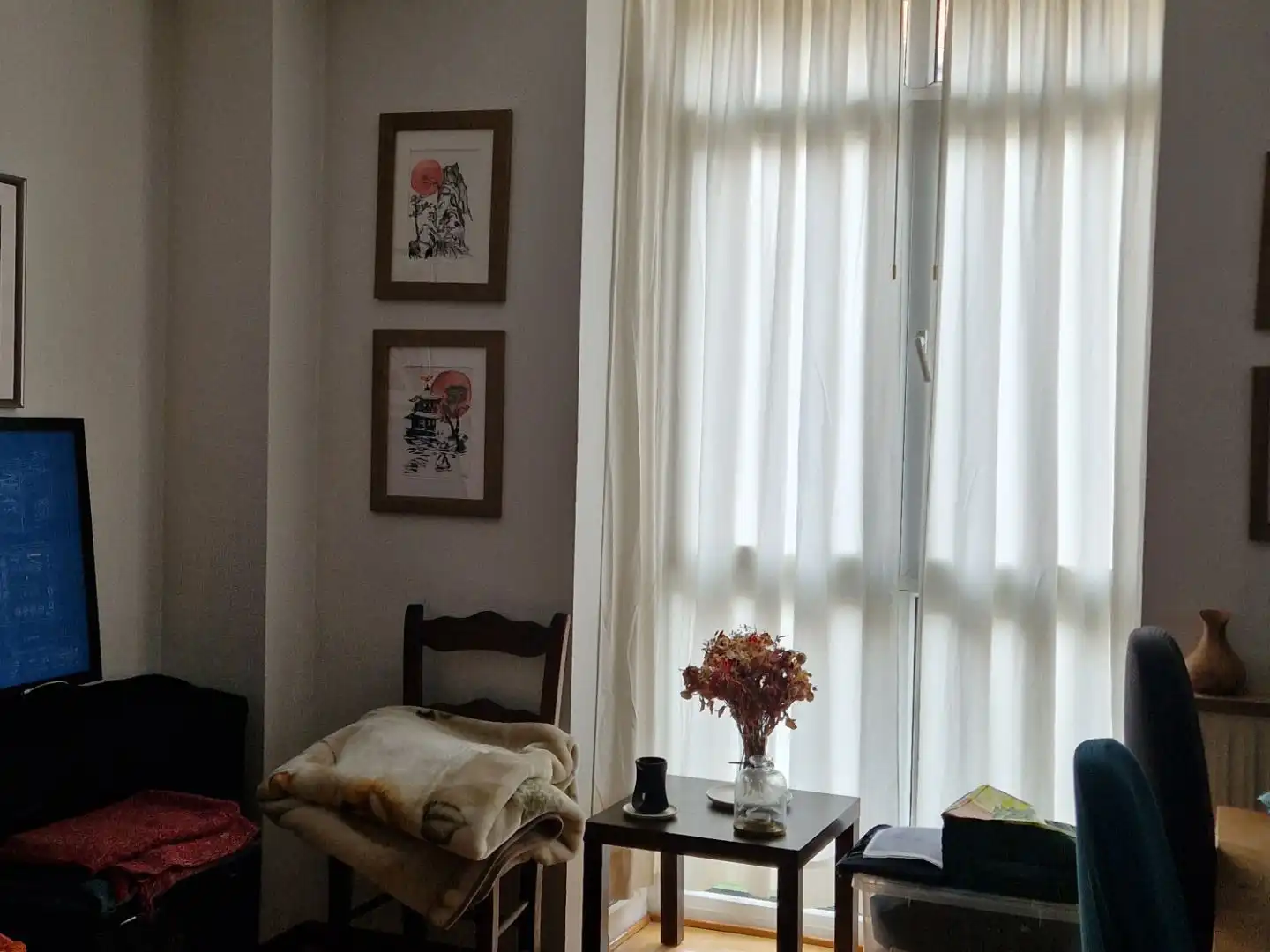 Sala de estar de Piso de alquiler en Madrid con Aire acondicionado, Calefacción y Jardín privado