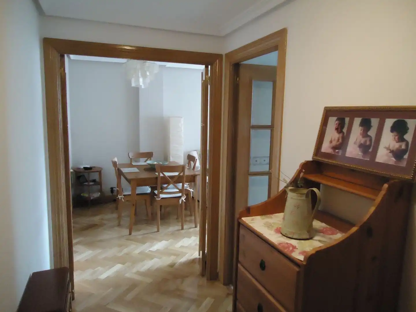 Dining room of Flat for rent in  Madrid Capital  with Air Conditioner, Terrace and Swimming Pool