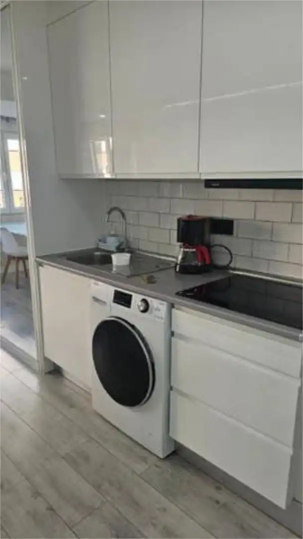 Cocina de Estudio de alquiler en Madrid con Jardín privado y Amueblado