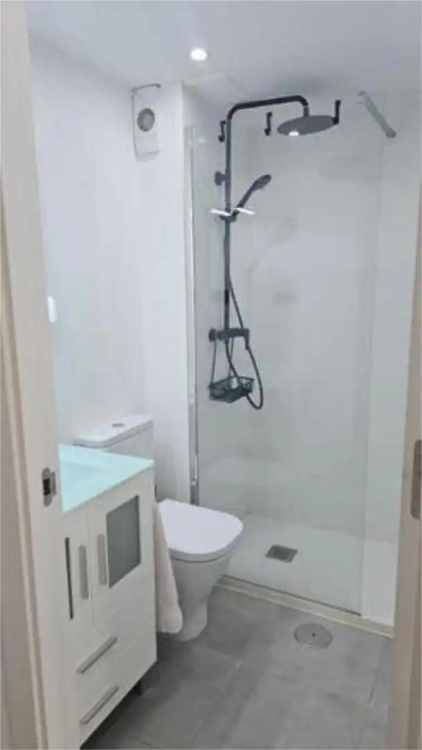 Baño de Estudio de alquiler en Madrid con Jardín privado y Amueblado