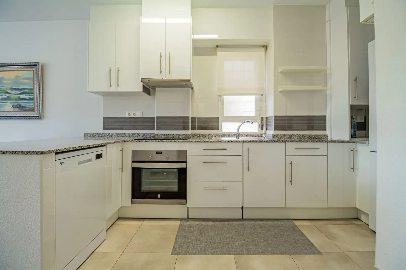 Kitchen of Flat for rent in L'Alfàs del Pi  with Air Conditioner, Heating and Private garden