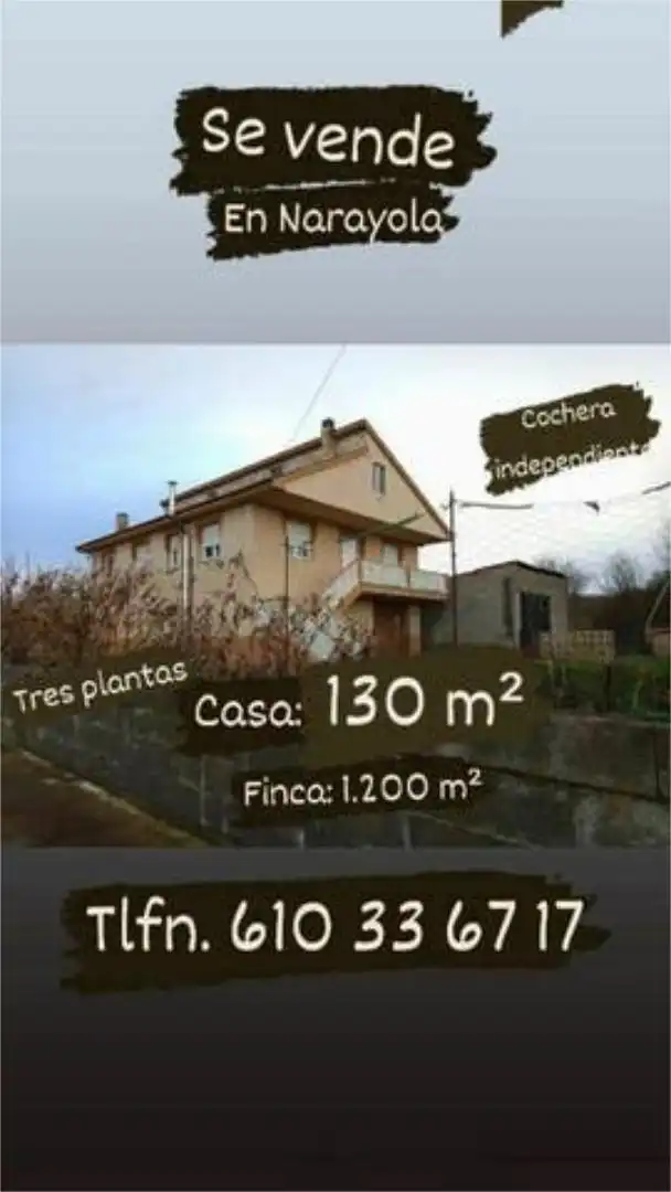 Vista exterior de Casa adosada en venta en Camponaraya con Calefacción, Jardín privado y Terraza
