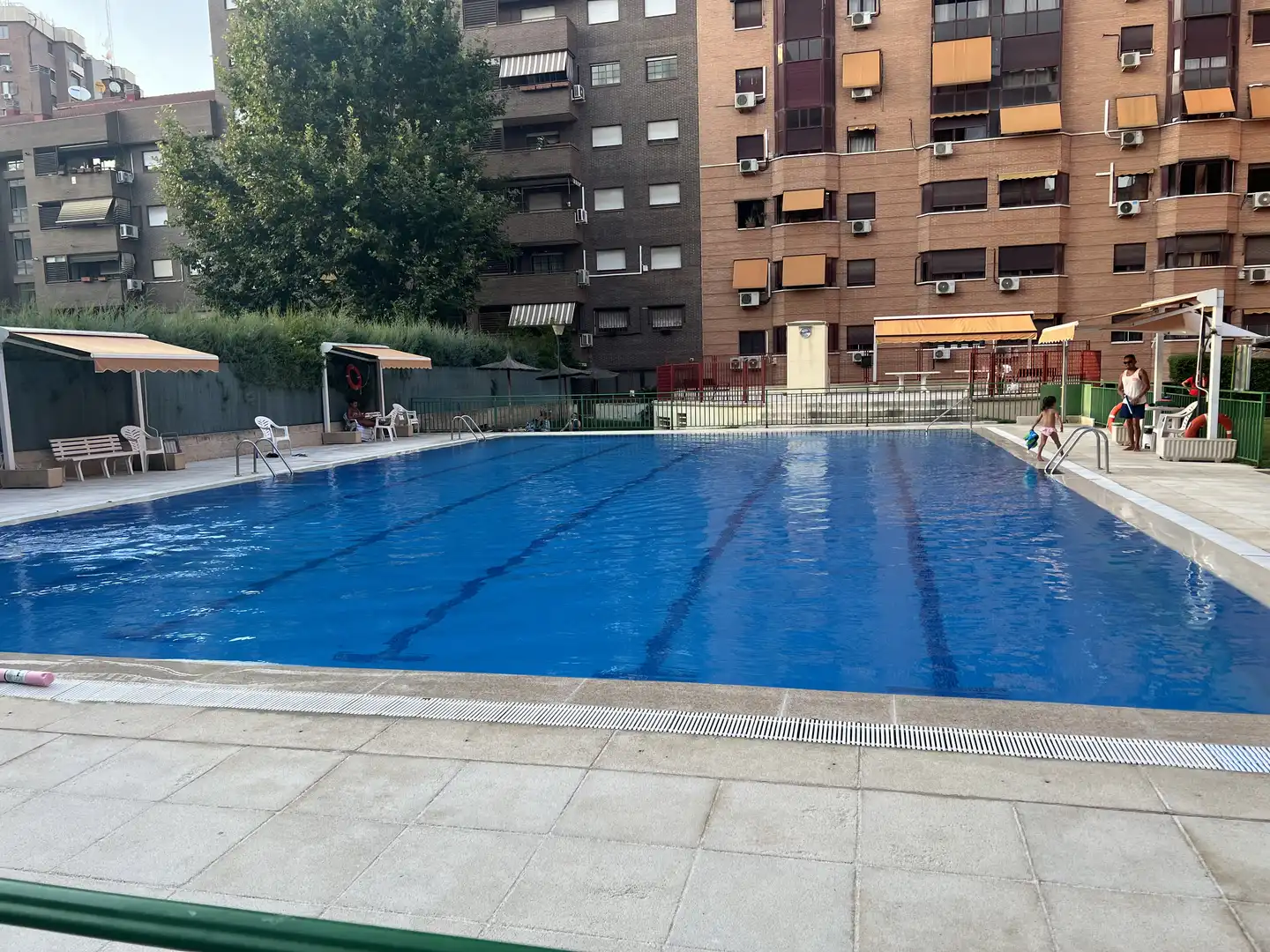 Piscina de Piso de alquiler en Madrid con Aire acondicionado, Calefacción y Jardín privado
