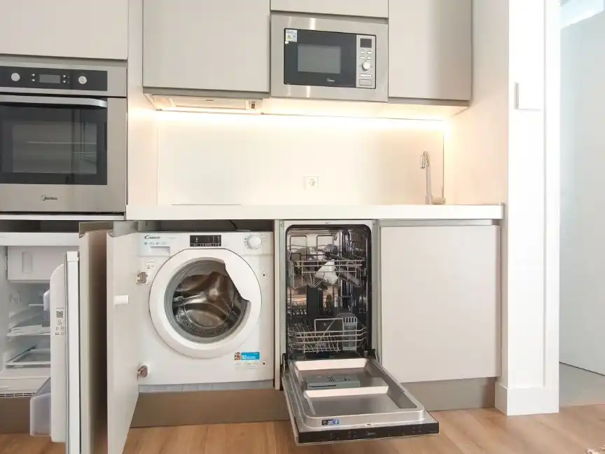 Apartament de lloguer a Calle de Eguilaz, 4, Trafalgar Cuina de Apartament de lloguer en Madrid Capital amb Aire condicionat