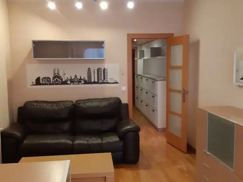 Sala d'estar de Pis de lloguer en Barcelona amb Aire condicionat, Calefacció i Parquet