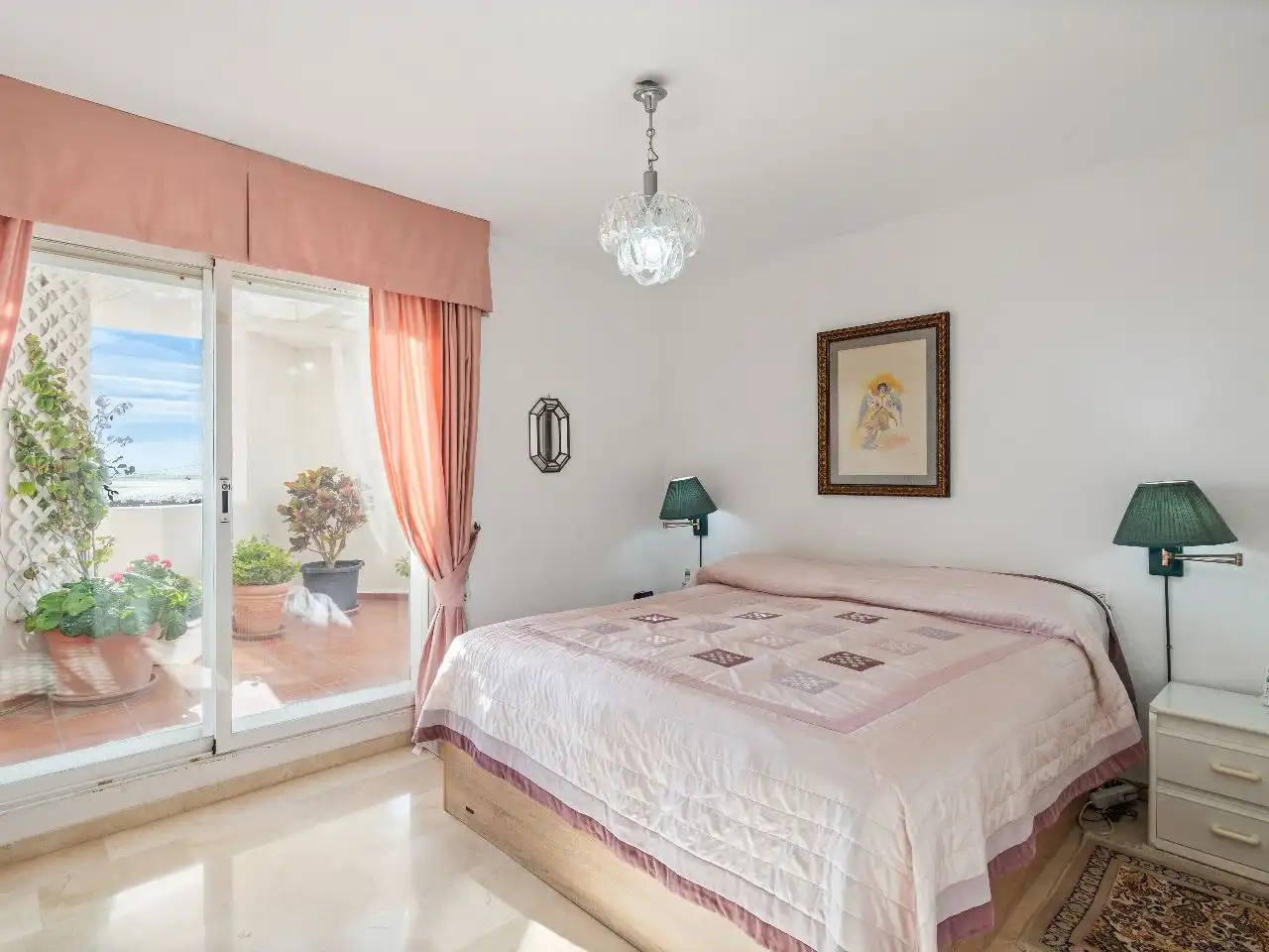 Bedroom of Attic for sale in Marbella  with Air Conditioner, Terrace and Swimming Pool