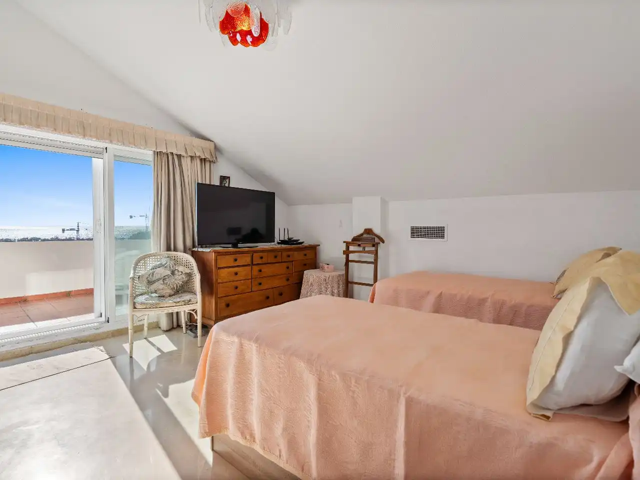 Bedroom of Attic for sale in Marbella  with Air Conditioner, Terrace and Swimming Pool