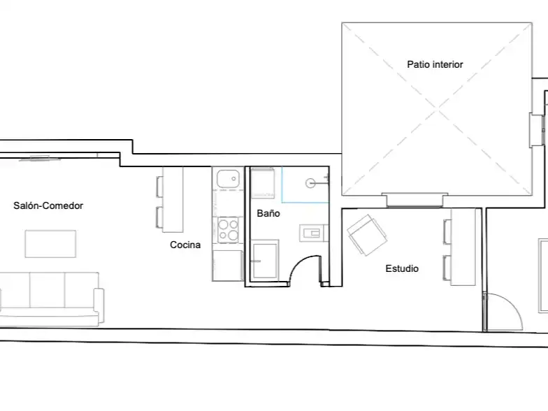 Apartamento de alquiler en  Madrid Capital con Aire acondicionado