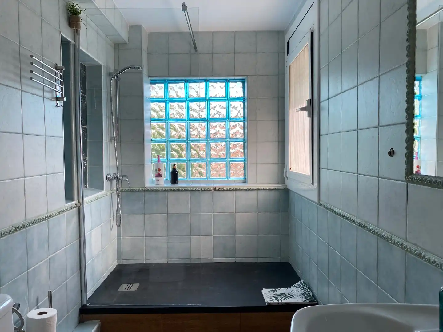 Bany de Casa o xalet de lloguer en El Vendrell amb Aire condicionat, Terrassa i Piscina
