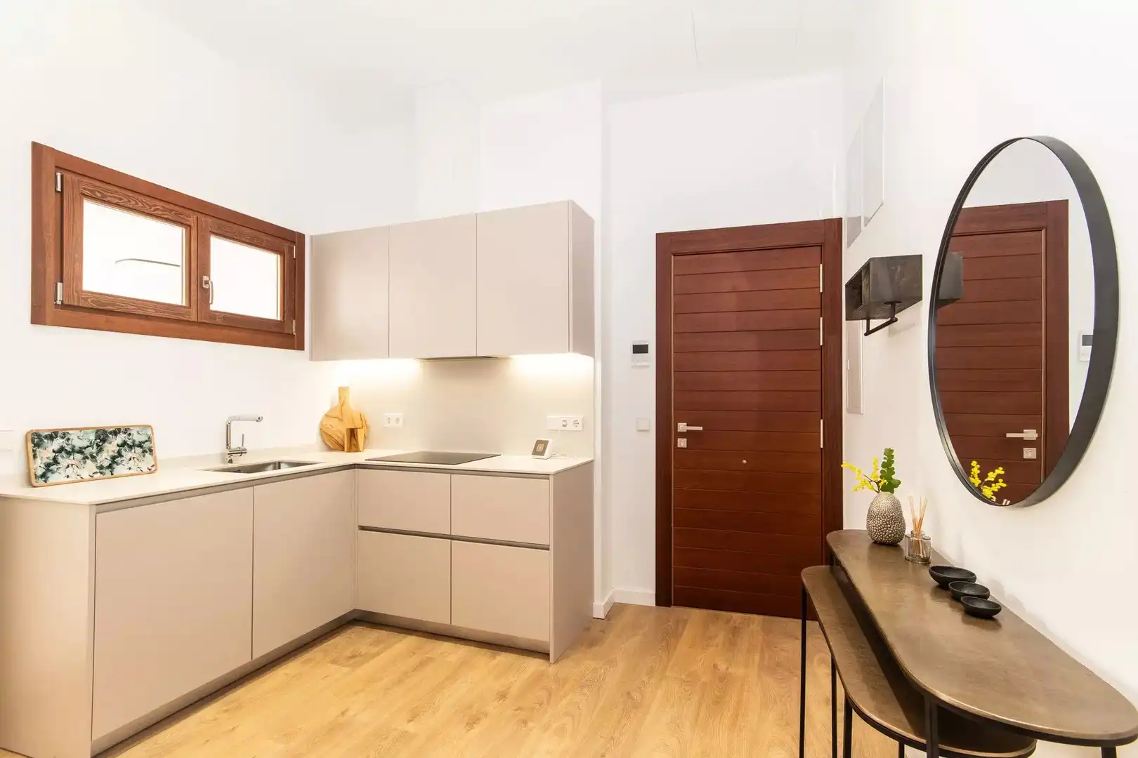 Kitchen of Flat for rent in  Palma de Mallorca  with Air Conditioner, Heating and Parquet flooring