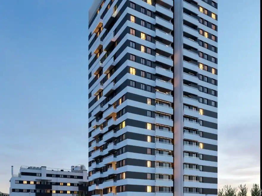 Flat for sale in Calle de Dulce Chacón, 25, Virgen del Cortijo - Manoteras Exterior view of Flat for sale in Madrid with Air Conditioner, Heating and Private garden