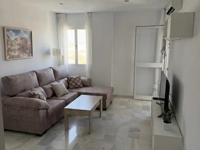 Living room of Flat for rent in Jerez de la Frontera  with Air Conditioner, Terrace and Furnished