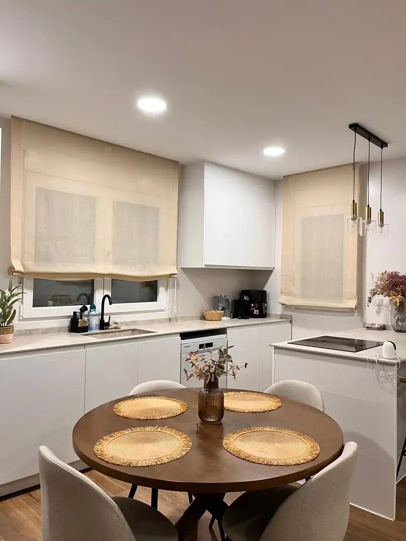Cocina de Casa adosada en venta en Les Alqueries / Alquerías del Niño Perdido con Aire acondicionado, Calefacción y Jardín privado