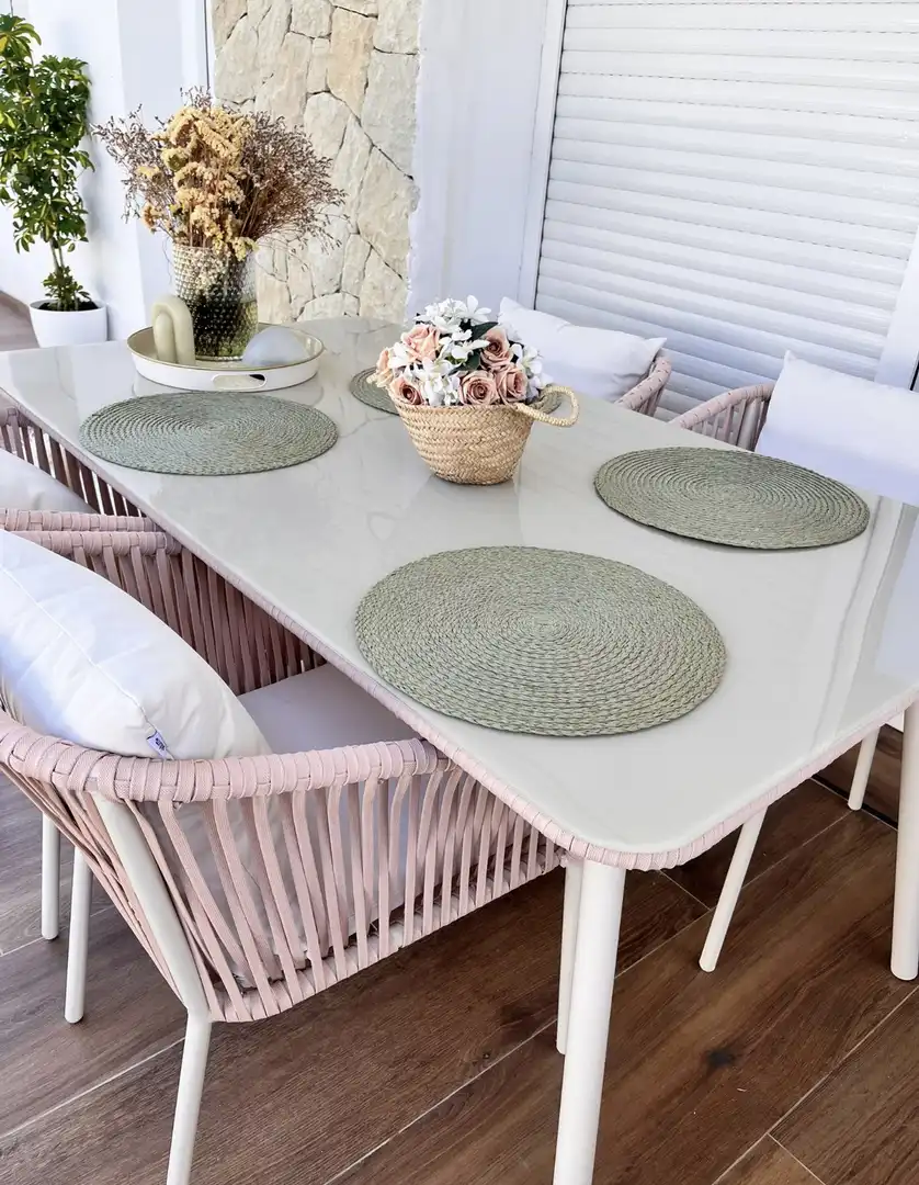 Terraza de Casa adosada en venta en Les Alqueries / Alquerías del Niño Perdido con Aire acondicionado, Calefacción y Jardín privado