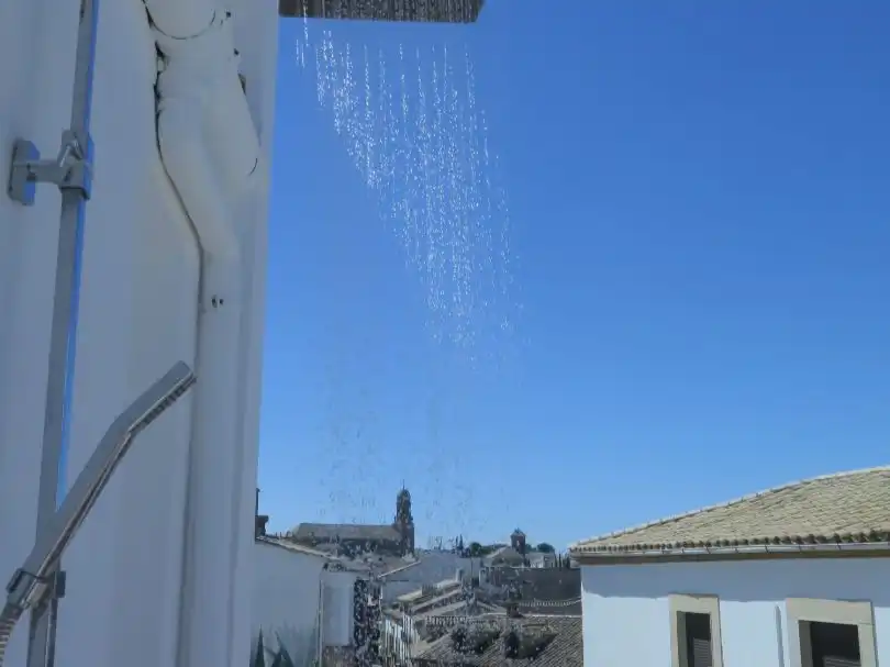Vista exterior de Piso de alquiler en Baeza con Calefacción, Terraza y Amueblado